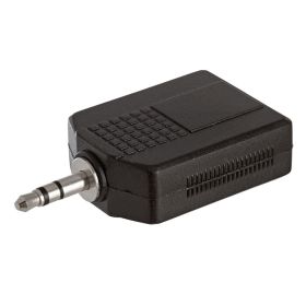 3.5mm Stereo Plug to 2x6.35mm Stereo Jack Adapter
