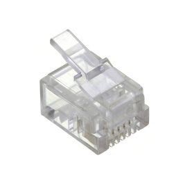 RJ12 Modular Pugs 6P6C Solid - 50 Pack