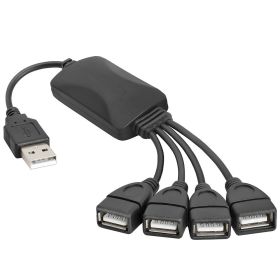 4-Port High Speed USB 2.0 Splitter Unpowered USB Hub