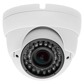 Security Indoor/Outdoor Dome Camera 1000TVL White 36IR - 2.8-12mm Varifocal