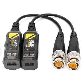 8MP/4K Passive HD BNC Video Balun Transmitter UTP AHD/TVI/CVI/CVBS Cable Connectors 720P/960P/1080P/3MP/5MP/8MP CCTV Security Cameras