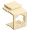 Blank Insert For F Type Connector - 10pcs Pack Ivory