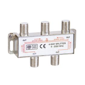 4-Way Splitter 5-2050MHz F-Type