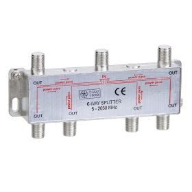 6-Way Splitter 5-2050MHz F-Type
