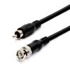 Cmple RG59U 6 Feet BNC Male to RCA Male, 75 Ohm, Coaxial BNC to RCA Video Cable, Black, (447-N)