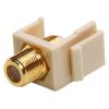 Keystone Jack-Modular F Type (Gold Plated) Ivory