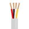 Speaker Wire 250ft 16 Gauge 4C White | CL2 Rated | In-Wall Speaker Cable