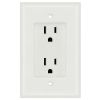 1 Gang Recessed Dual Power Outlet - UL Listed