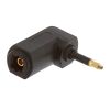Optical Toslink Jack to Mini Plug Angled Adapter