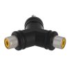 RCA Plug to 2xRCA Jack Adapter - Triangular