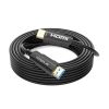 Active Fiber Optic HDMI Cable with 4K@60Hz, HDR and Ethernet Support, Gold Plated Connectors - 100 FT Black