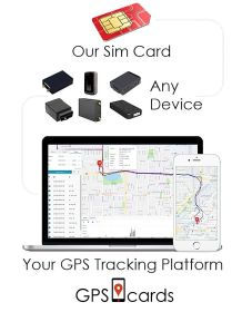 GPS.cards for Kingneed TK-101 Asset Tracker + Mobile APP + America Coverage