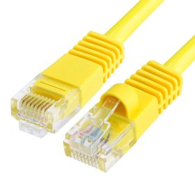 Cat5e Ethernet Cable (Option: 150ft Yellow | UTP, 350 MHz, 1Gbps, RJ45 LAN | Network Patch Cable)