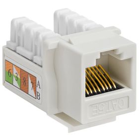 Cat5e Punch Down Keystone Jack (Option: White)