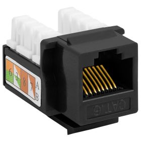 Cat6 Punch Down Keystone Jack (Option: Black)