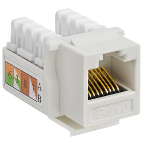 Cat6 Punch Down Keystone Jack (Option: White)