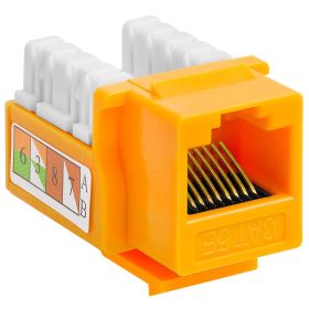 Cat5e Punch Down Keystone Jack (Option: Yellow)