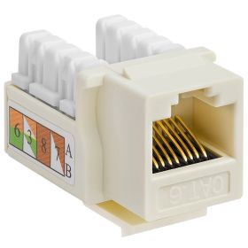 Cat6 Punch Down Keystone Jack (Option: Beige)