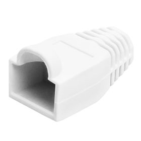 Cmple 50-Pack RJ45 Strain Relief Boots, RJ45 Boots for Cat6, Cat5e Ethernet RJ45 LAN Cable Connector Boots Cover (Option: 50 PCS, White)