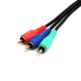 Cmple 3 RCA Male to 3RCA Male RGB Component Video Cable For HDTV (Option: 3 Feet)