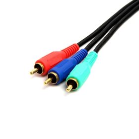 Cmple 3 RCA Male to 3RCA Male RGB Component Video Cable For HDTV (Option: 25 Feet)