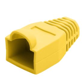 Cmple 50-Pack RJ45 Strain Relief Boots, RJ45 Boots for Cat6, Cat5e Ethernet RJ45 LAN Cable Connector Boots Cover (Option: 50 PCS, Yellow)