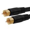 Cmple Digital Coaxial Cable F Type Male RG6 Coax Digital Audio Video with F Connector Pin Satellite Cord