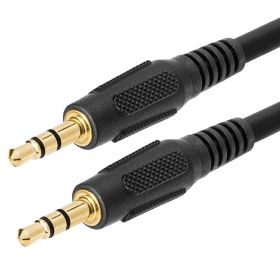 Cmple 3.5mm Aux Male to Male Stereo Audio Cable Auxiliary Headphones Cord MP3 PC (Option: 12 Feet)