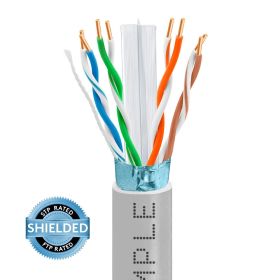 1000ft Cat 6 Riser Ethernet Cable (Option: Gray | Shielded | CMR, FTP, 23AWG)