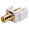 Keystone Jack - Modular RCA White