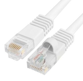 Cat5e Ethernet Cable (Option: 15ft White | UTP, 350 MHz, 1Gbps, RJ45 LAN | Network Patch Cable)