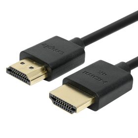 Cmple Ultra Slim High Speed HDMI Cable HDMI 2.0 HDTV Cable Supports Ethernet 3D 4K and Audio Return (Option: 15 feet)