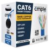 Cat 6 Riser Ethernet Cable | UL, CMR, 23AWG | Bare Copper 1000ft