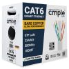 Cat 6 Riser Ethernet Cable | UL, CMR, 23AWG | Bare Copper 1000ft