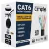 Cat 6 Riser Ethernet Cable | UL, CMR, 23AWG | Bare Copper 1000ft
