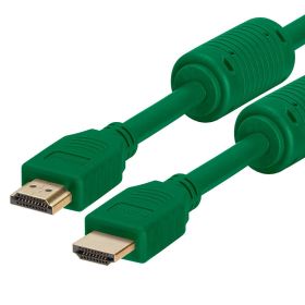 Cmple HDMI Cable 1.5FT High Speed HDTV Ultra HD (UHD) 3D, 4K @60Hz, 18Gbps 28AWG HDMI Cord Audio Return (Option: 1.5 Feet Green)