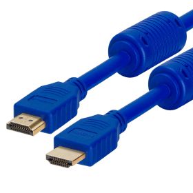 Cmple HDMI Cable 10FT High Speed HDTV Ultra HD (UHD) 3D, 4K @60Hz, 18Gbps 28AWG HDMI Cord Audio Return (Option: 10 Feet Blue)