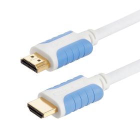Cmple White HDMI Cable - 4K HDMI 2.0 Cable Ultra High Speed HDTV Cord with 3D HDR & Ethernet channel HDMI to HDMI Male (Option: 15FT)