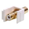 Keystone Jack - Modular RCA White